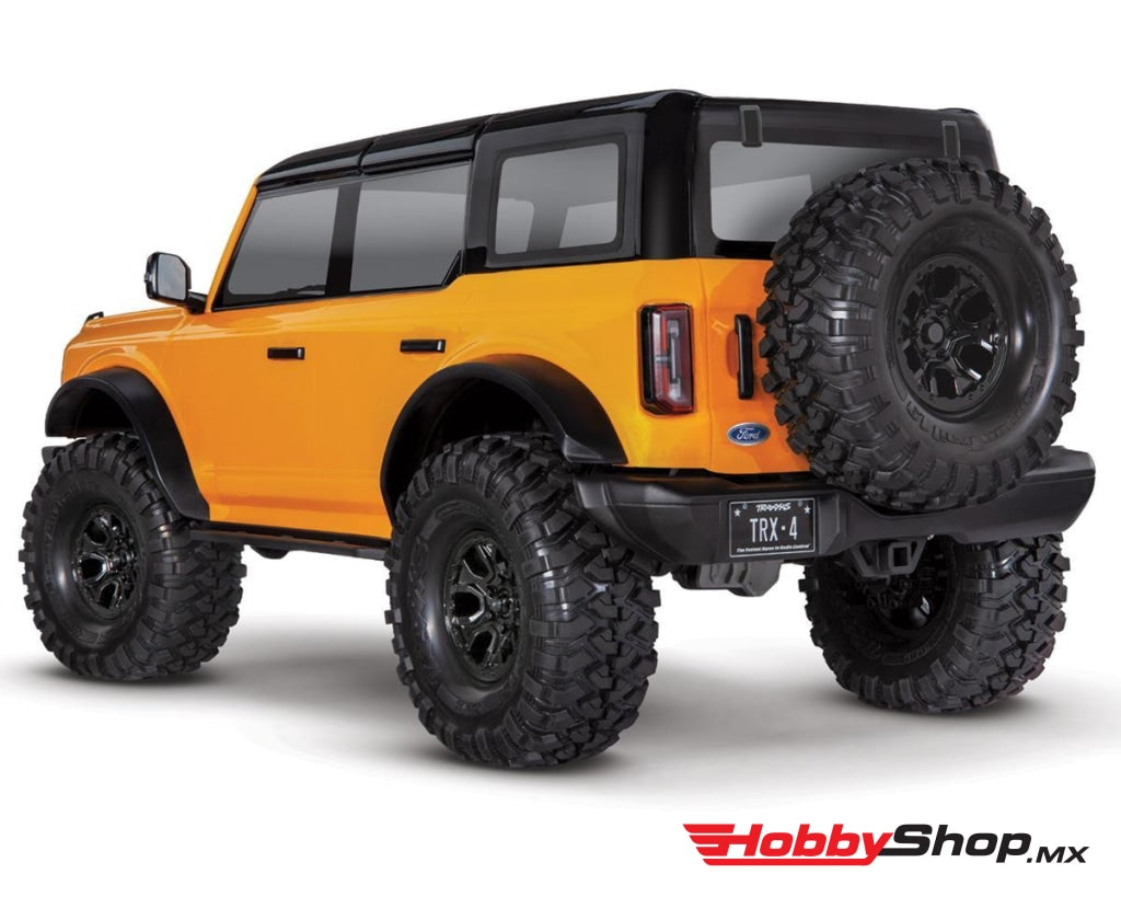 Traxxas - Trx-4 1/10 Trail Crawler Truck W/2021 Ford Bronco Body W/tqi 2.4Ghz Radio Naranja En