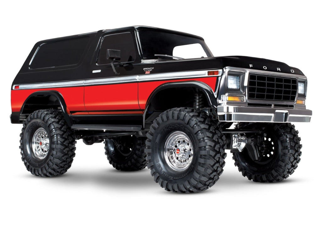 Traxxas - Trx-4 1/10 Trail Crawler Truck W/79 Bronco Ranger Xlt Body Roja Sobrepedido