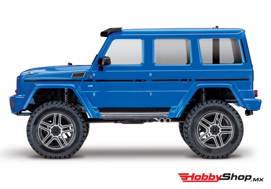 Traxxas - Trx-4 1/10 Trail Crawler Truck W/mercedes-Benz G500 4X4² Body Azul Sobrepedido