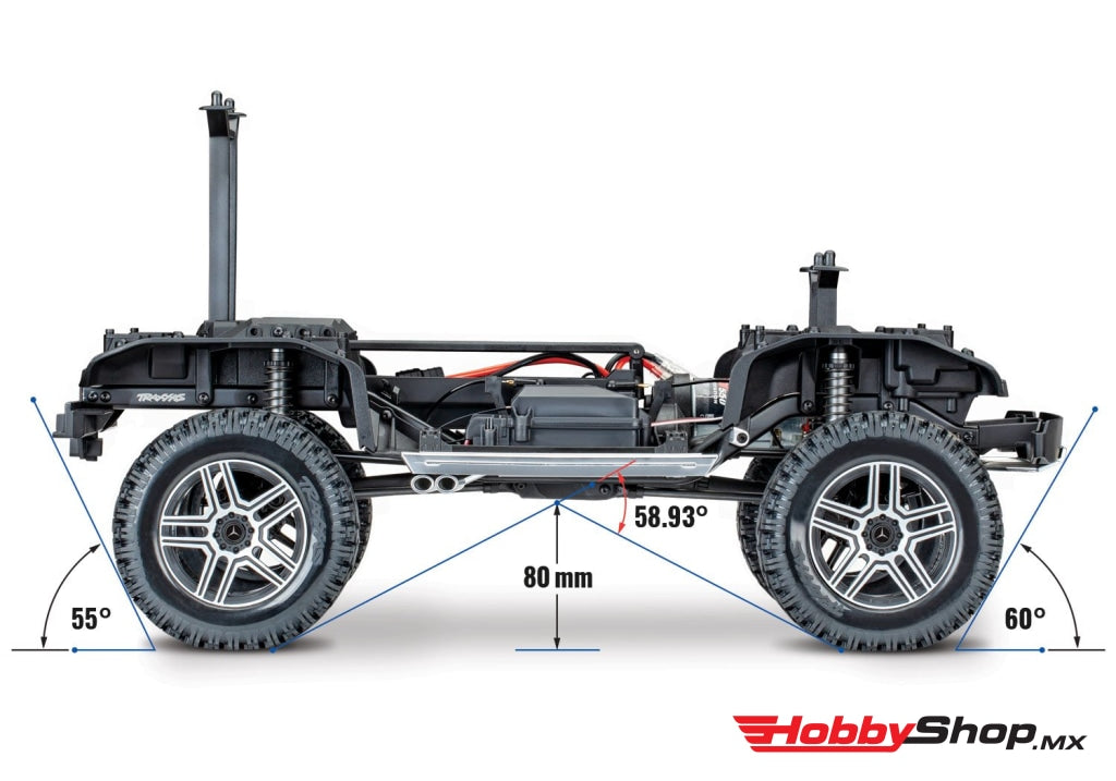 Traxxas - Trx-4 1/10 Trail Crawler Truck W/mercedes-Benz G500 4X4² Body Negra Sobrepedido