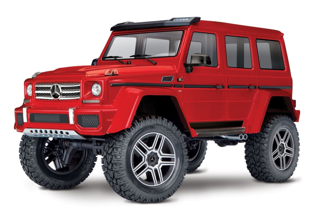 Traxxas - Trx-4 1/10 Trail Crawler Truck W/mercedes-Benz G500 4X4² Body Roja Sobrepedido