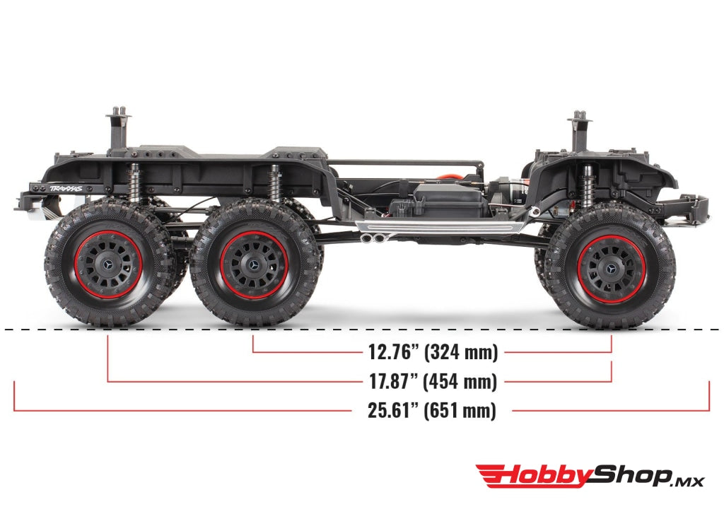 Traxxas - Trx-6 1/10 6X6 Trail Crawler Truck W/mercedes-Benz G 63 Amg Body Blanca Sobrepedido