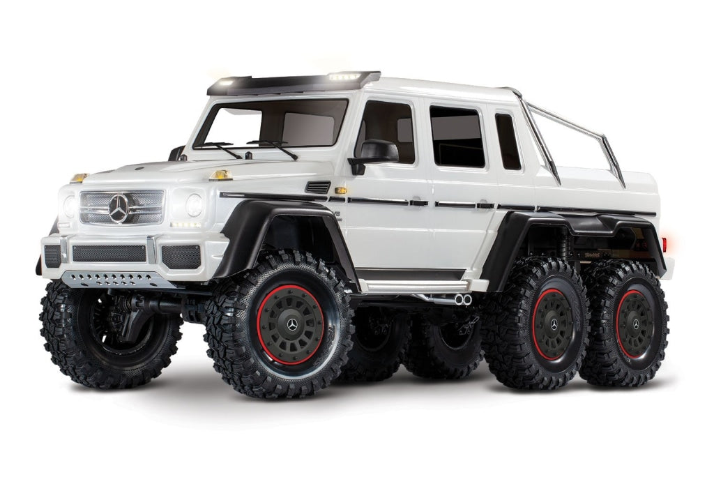 Traxxas - Trx-6 1/10 6X6 Trail Crawler Truck W/mercedes-Benz G 63 Amg Body Blanca Sobrepedido