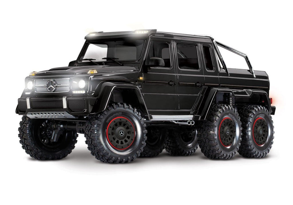 Traxxas - Trx-6 1/10 6X6 Trail Crawler Truck W/mercedes-Benz G 63 Amg Body Negro Sobrepedido