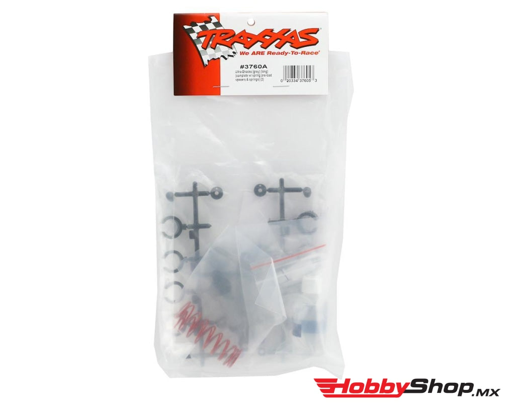 Traxxas - Ultra Shocks (Largo / Gris 2 Piezas) En Existencia