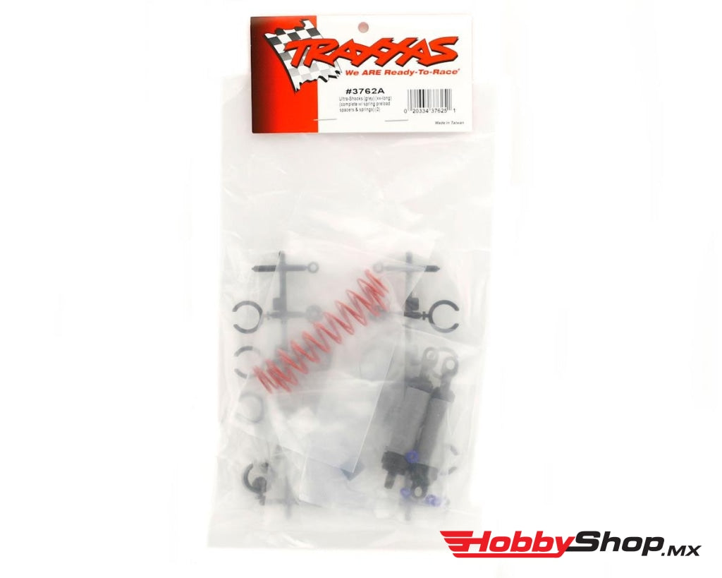 Traxxas - Ultra Shocks (Xx-Long / Gris 2 Piezas) En Existencia
