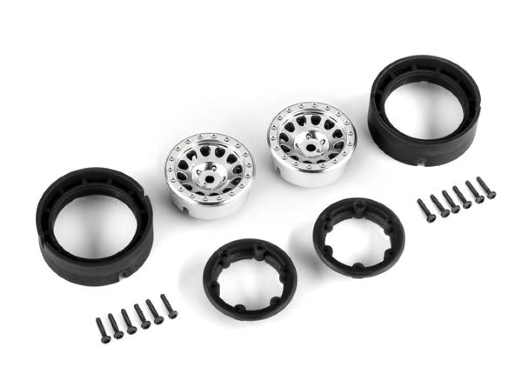 Traxxas - Wheels 1.0 Method Race Wheels® 105 Beadlock (Satin Chrome Beadlock) (2) En Existencia