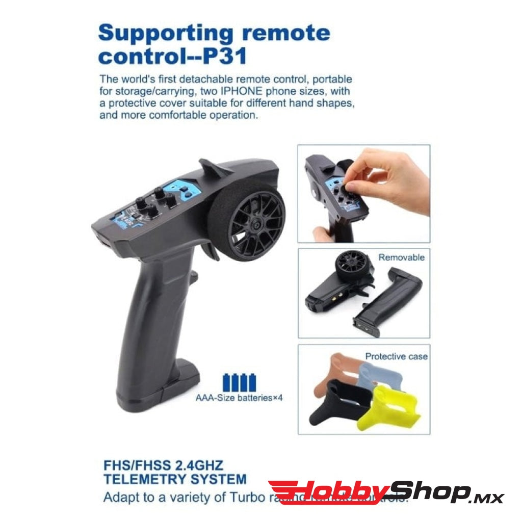 Turbo Racing - C10 Rtr Mini Rc Car 1/76 2.4G Fluorescent Green En Existencia