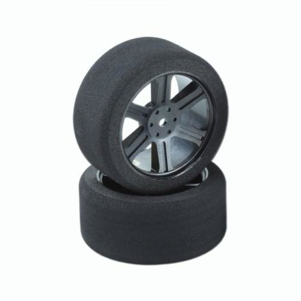 Ulti Tires - 1/10 Foam Tire (Front) 1Pair Carbon Hard Rims Shore 38 En Existencia