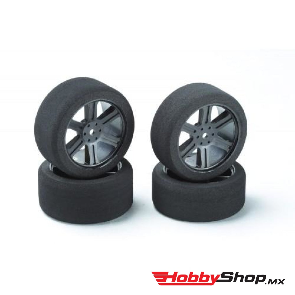 Ulti Tires - 1/10 Foam Tire (Front) 1Pair Carbon Hard Rims Shore 38 En Existencia