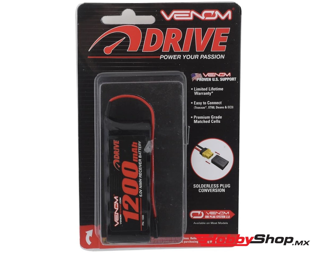 Venom Racing - Drive 6V 1200Mah Nimh Flat Receiver Battery En Existencia