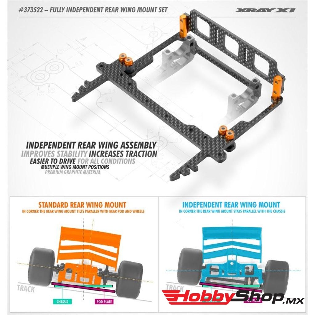Xray - Juego De Montaje Alerón Trasero Totalmente Independiente X1 En Existencia
