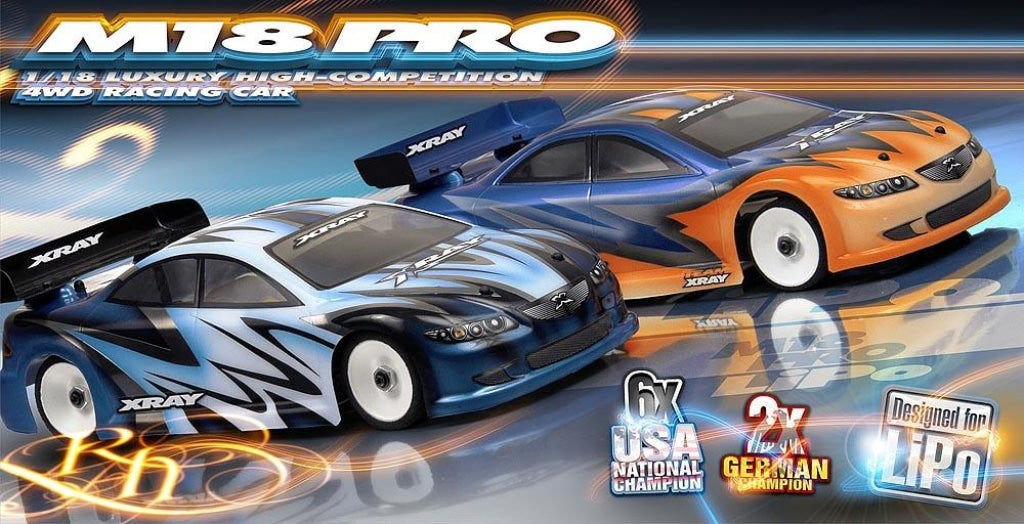Xray M18 Pro Lipo - 4Wd Shaft Drive 1/18 Micro Car Xray380003 Sobrepedido