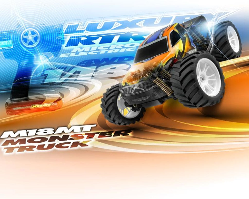 Xray M18Mt - 4Wd Shaft Drive 1/18 Micro Monster Truck Luxury Rtr Xray380640 Sobrepedido