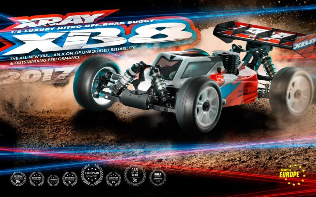 Xray Xb8 - 2017 Specs 1/8 Luxury Nitro Off-Road Car Xray350012 Sobrepedido