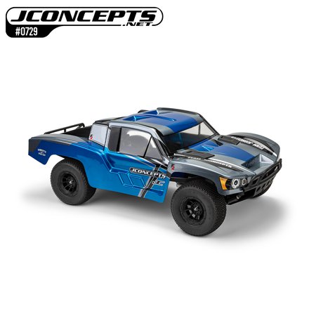 Traxxas Slash con carrocería JConcepts F2 0729 pintada de muestra