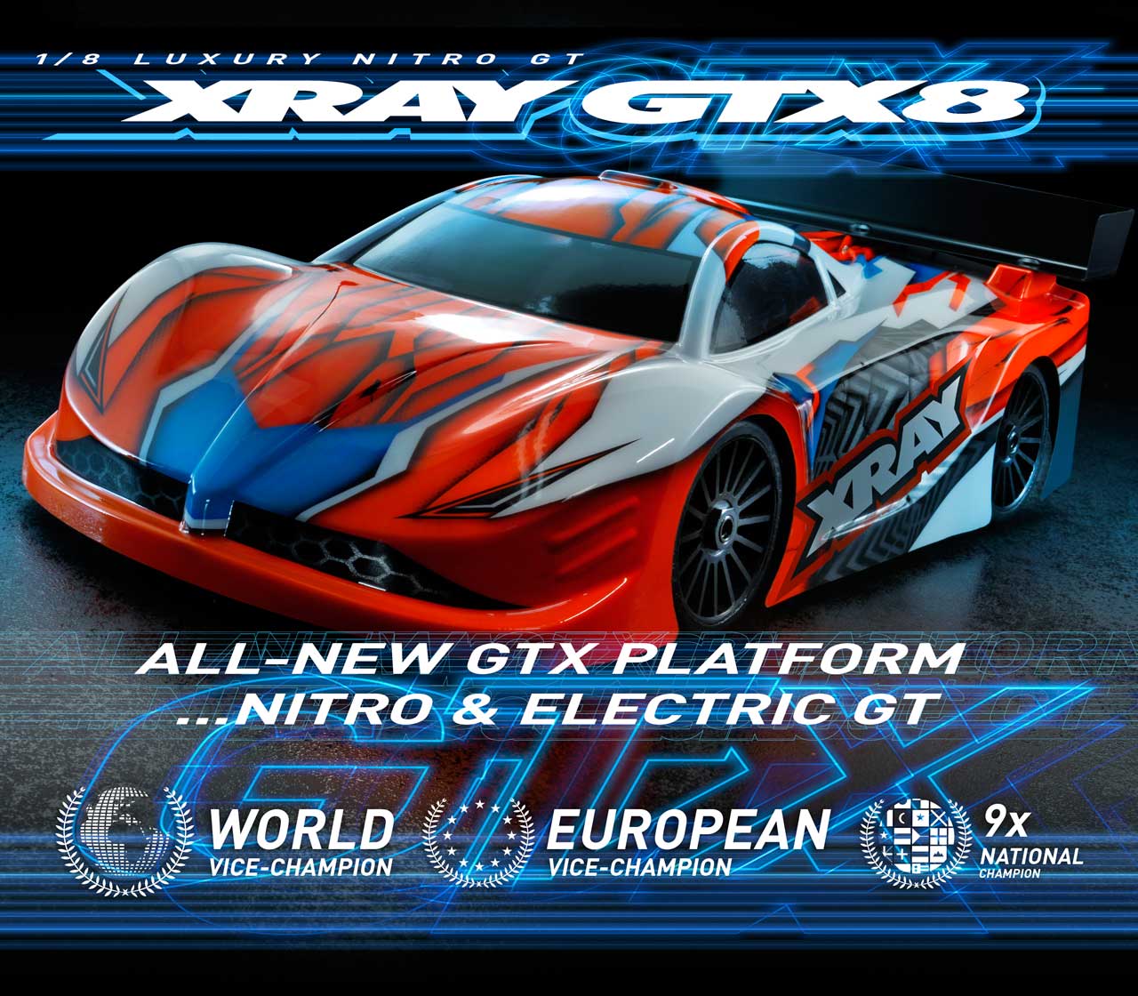 Nuevo XRAY GTX8 NITRO ON-ROAD KIT 2023