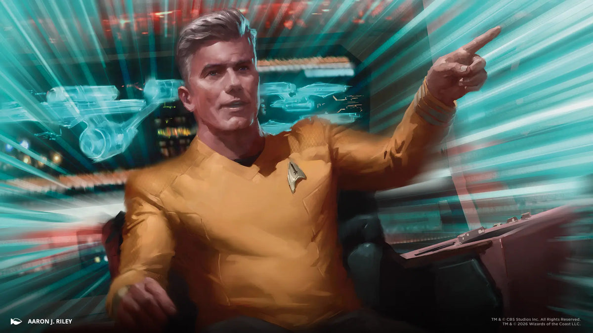 Ilustración oficial del capitán Kirk en Magic: The Gathering | Star Trek