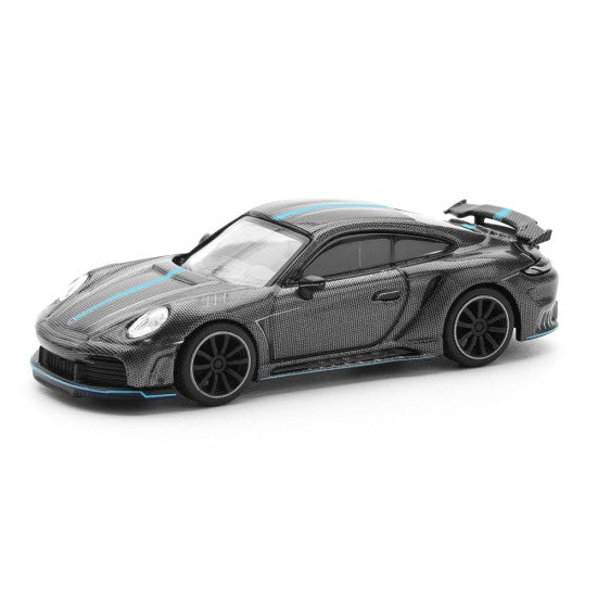 POP RACE - CARBON – 1:64 992 Stinger GTR Carbon Edition (Blue Line)
