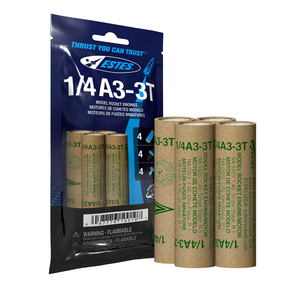 Estes - 1/4A3-3T Model Rocket Engines (4pk)