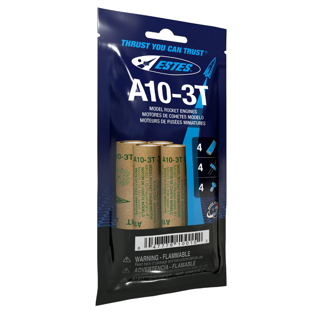 Estes - A10-3T Model Rocket Engines (4pk)
