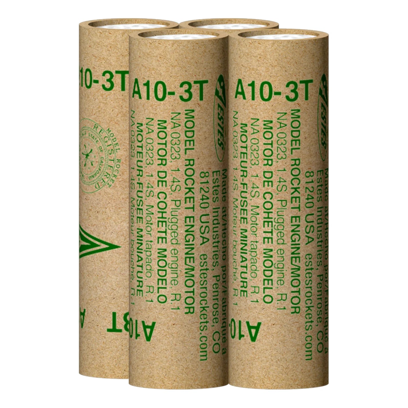 Estes - A10-3T Model Rocket Engines (4pk)