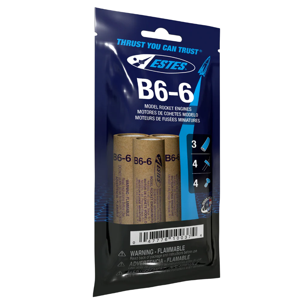 Estes - B6-6 Model Rocket Engines (3pk)