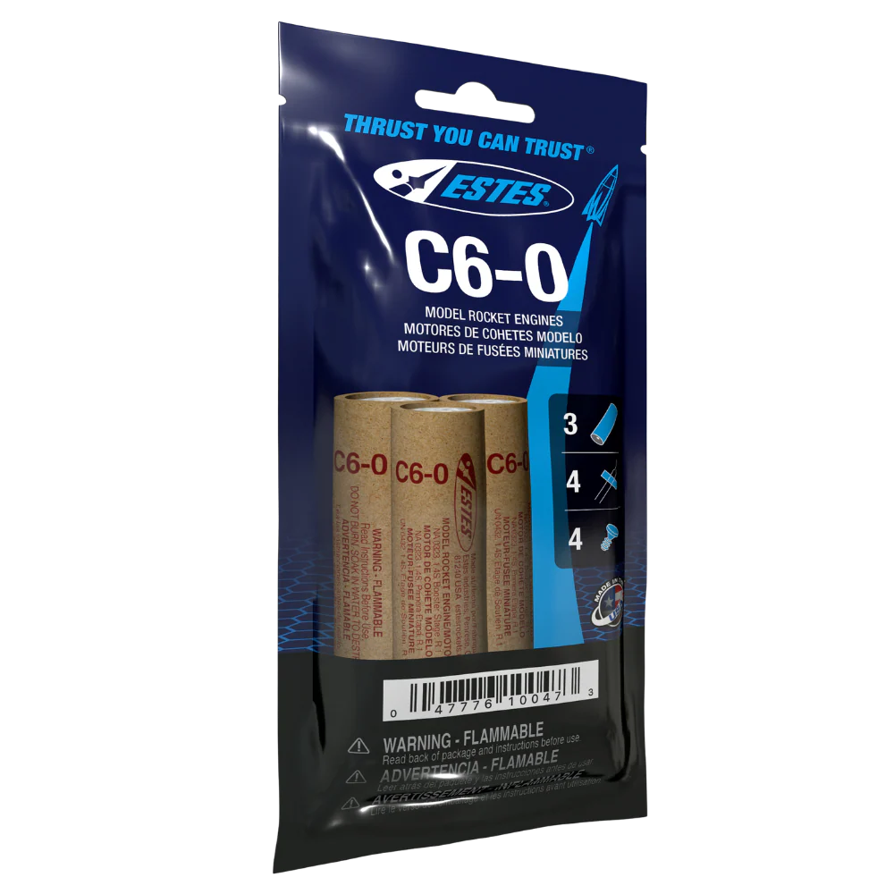 Estes - C6-0 Model Rocket Engines (3pk)