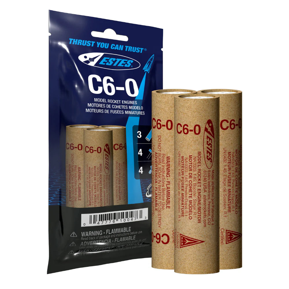 Estes - C6-0 Model Rocket Engines (3pk)