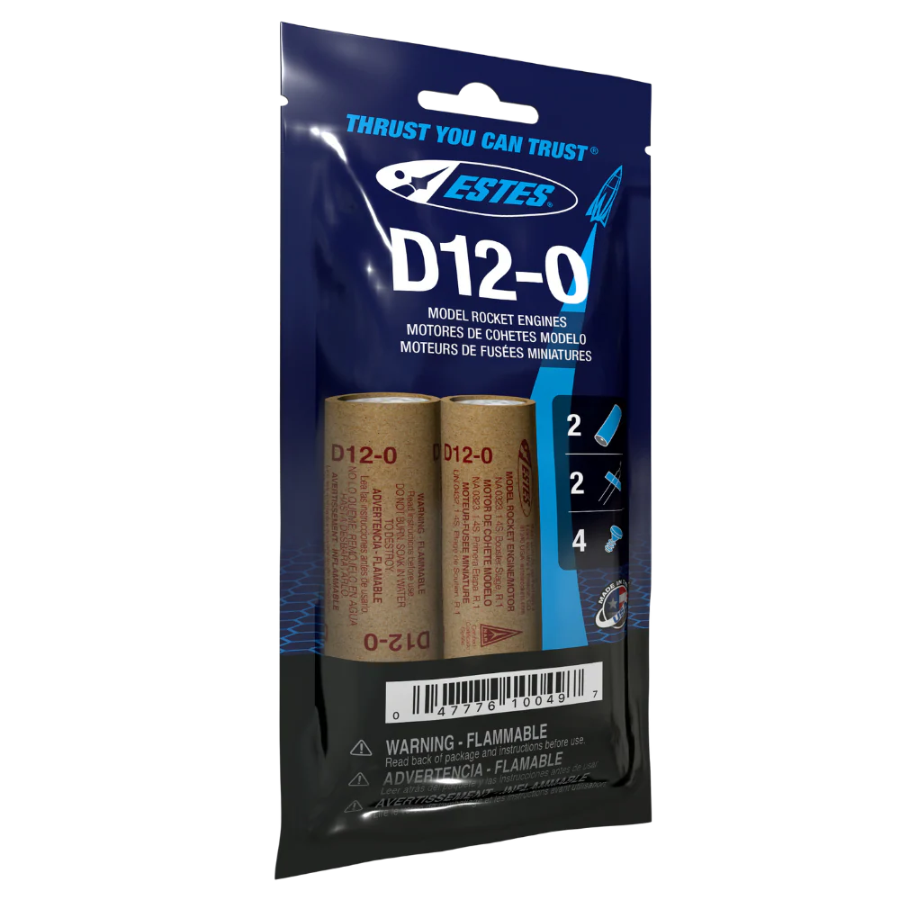 Estes - D12-0 Model Rocket Engines (2pk)