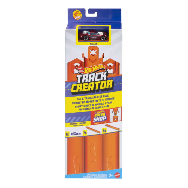 Mattel - Hot Wheels Track Creator Vehículo y Pista Pack Básico