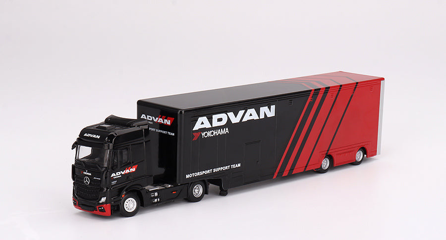 Mini GT - Mercedes-Benz Actros w/ Racing Transporter "ADVAN" 1/64