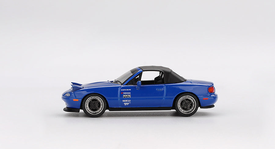 Mini GT - Mazda Miata MX-5 (NA) Tuned Version Dark Blue 1/64