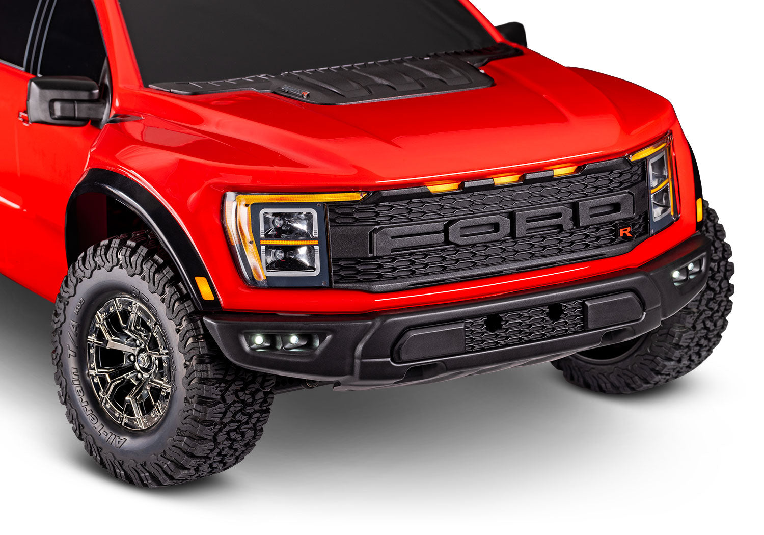 Traxxas - Raptor R™ Styling. Pro Scale Performance 1/10 4WD Off-Road Truck, Roja