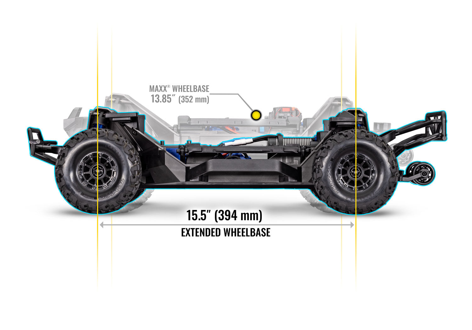 Traxxas - Maxx® Slash® 6S 1/10 RTR 4x4 Brushless Short Course Truck w/TQi™ 2.4GHz Radio & Link Module, Azul