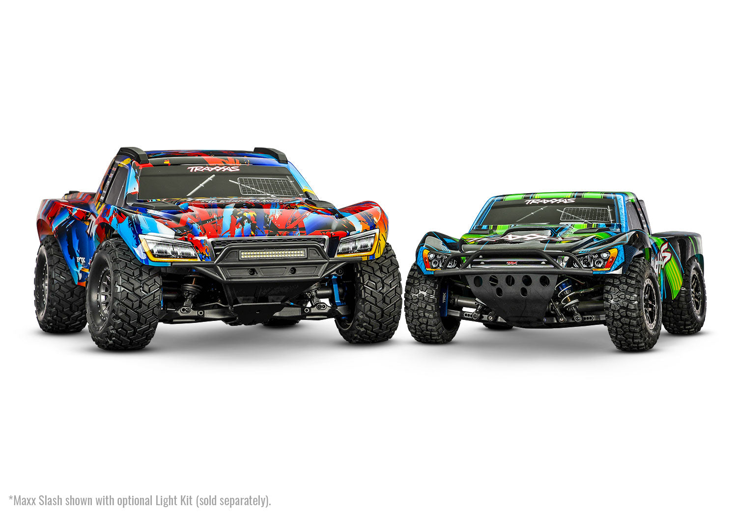 Traxxas - Maxx® Slash® 6S 1/10 RTR 4x4 Brushless Short Course Truck w/TQi™ 2.4GHz Radio & Link Module, Rock n Roll