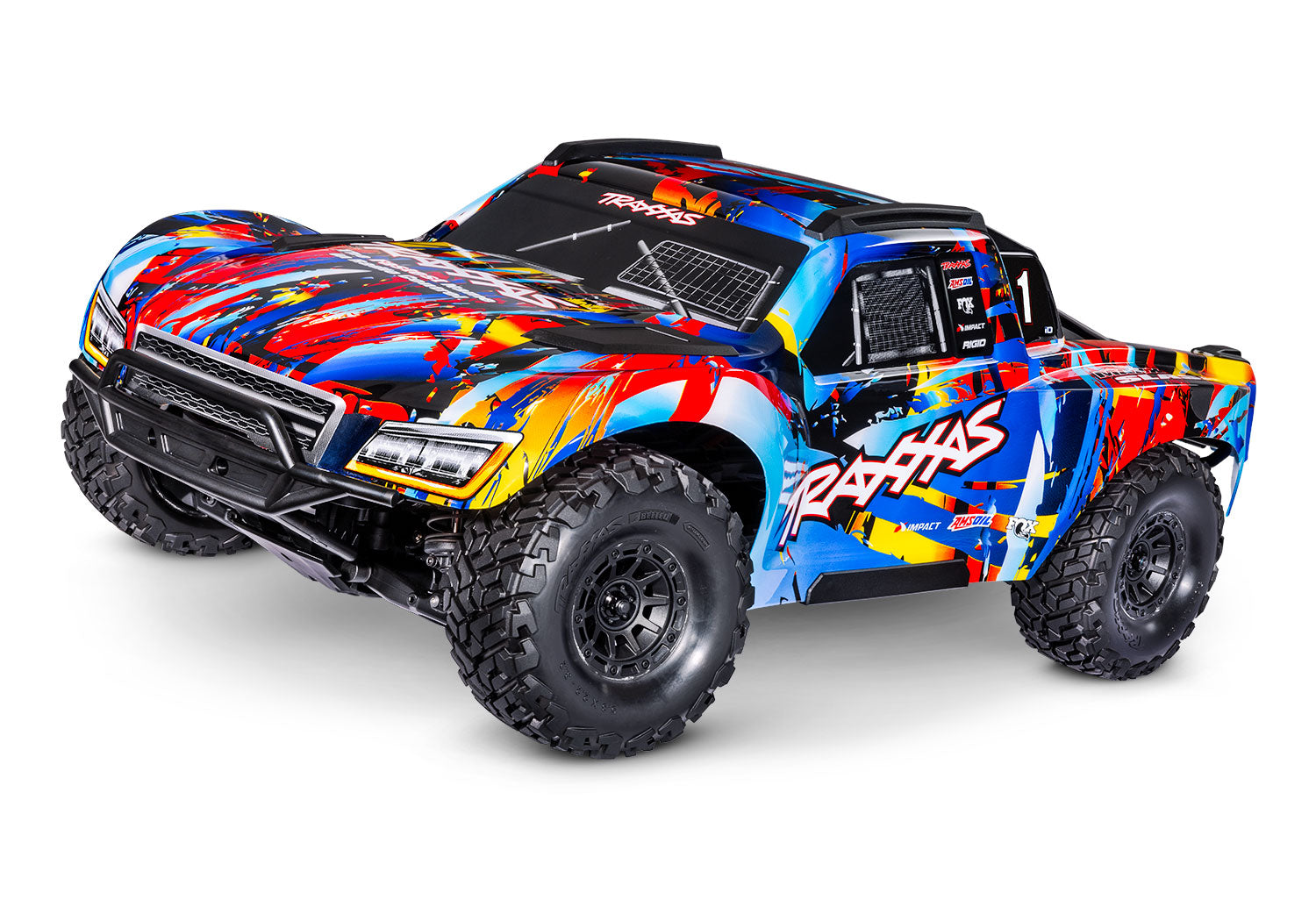 Traxxas - Maxx® Slash® 6S 1/10 RTR 4x4 Brushless Short Course Truck w/TQi™ 2.4GHz Radio & Link Module, Rock n Roll
