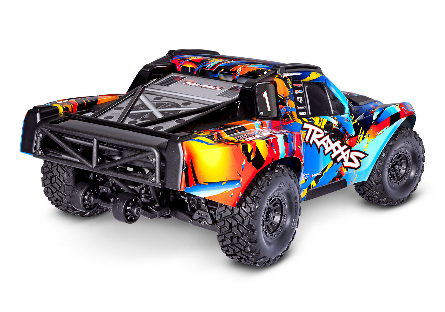 Traxxas - Maxx® Slash® 6S 1/10 RTR 4x4 Brushless Short Course Truck w/TQi™ 2.4GHz Radio & Link Module, Rock n Roll