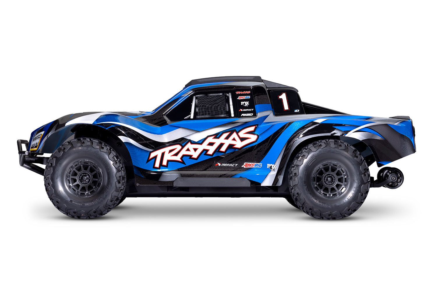 Traxxas - Maxx® Slash® 6S 1/10 RTR 4x4 Brushless Short Course Truck w/TQi™ 2.4GHz Radio & Link Module, Azul