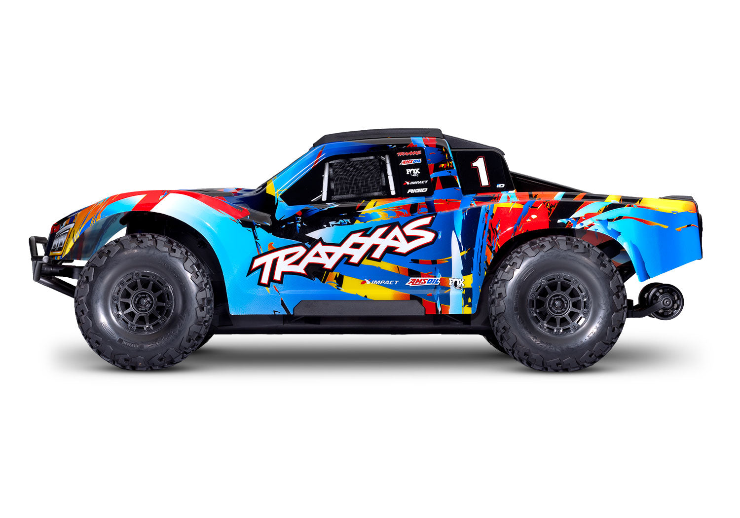Traxxas - Maxx® Slash® 6S 1/10 RTR 4x4 Brushless Short Course Truck w/TQi™ 2.4GHz Radio & Link Module, Rock n Roll
