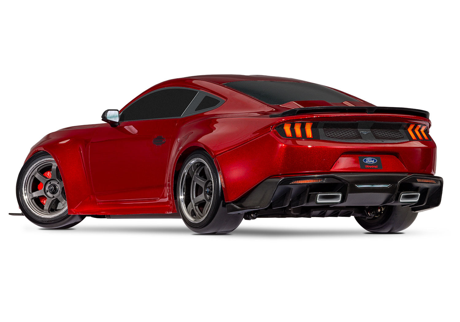 Traxxas - 4-Tec® Ford® Mustang 1/10 RTR Electric RWD Drift Car w/XL-5™ ESC, TQi™ 2.4GHz Radio & TSM®, Rojo