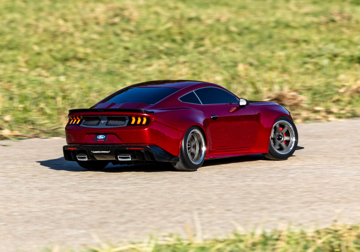Traxxas - 4-Tec® Ford® Mustang 1/10 RTR Electric RWD Drift Car w/XL-5™ ESC, TQi™ 2.4GHz Radio & TSM®, Rojo