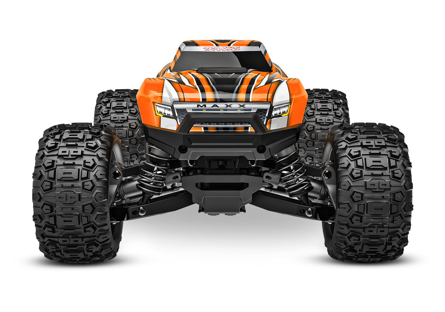 RIFA Traxxas - Mini Maxx® Brushless 1/16 4WD RTR Monster Truck w/TQ™ 2.4Ghz Radio, Battery & Charger, Naranja