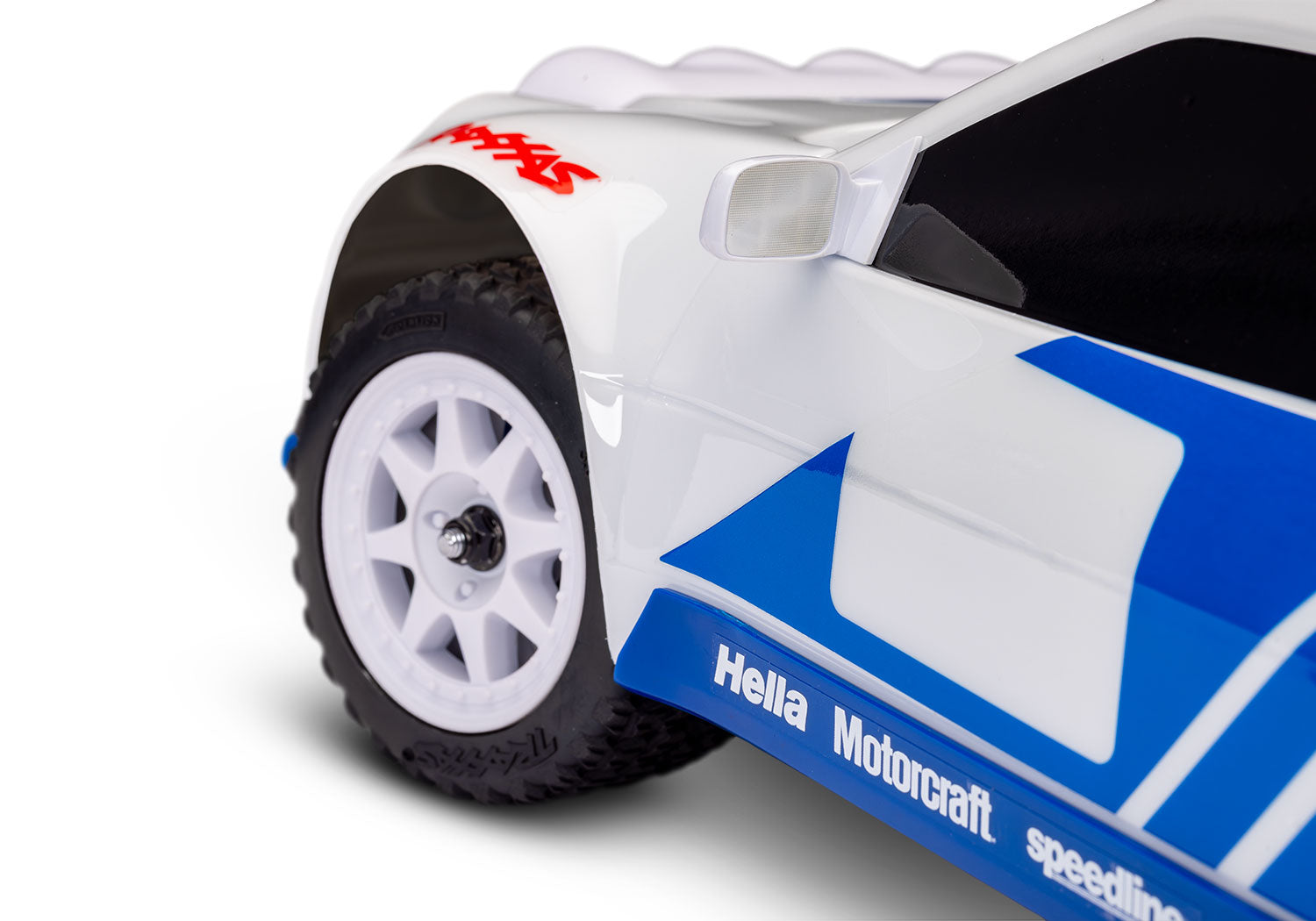 Traxxas - Mini Rally Ford RS200 4x4 VXL Brushless 1/16 RTR AWD Rally Car (White)
