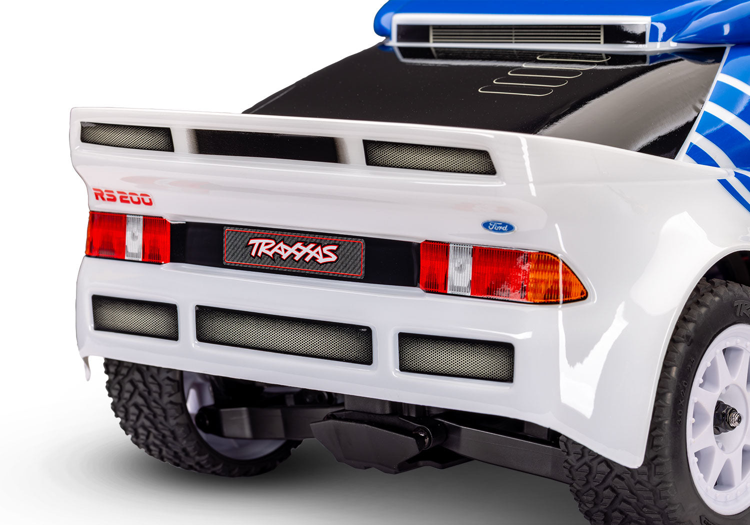 Traxxas - Mini Rally Ford RS200 4x4 VXL Brushless 1/16 RTR AWD Rally Car (White)