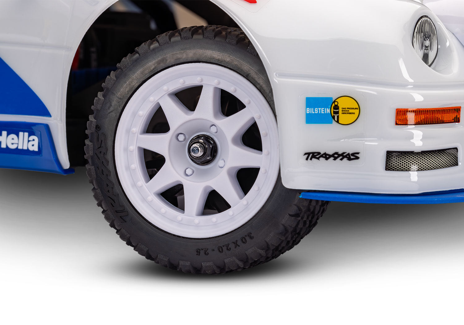 Traxxas - Mini Rally Ford RS200 4x4 VXL Brushless 1/16 RTR AWD Rally Car (White)