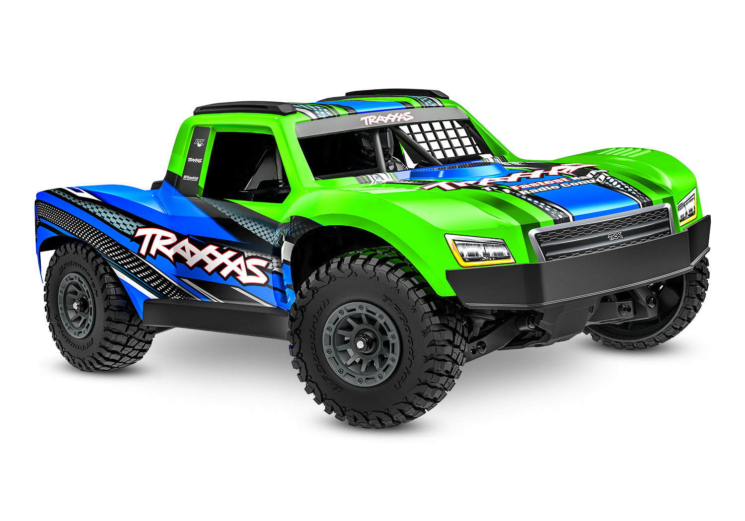 Traxxas - Mini Slash® Brushless 1/16 4WD RTR Short Course Truck w/TQ™ 2.4Ghz Radio, Battery & Charger, Verde