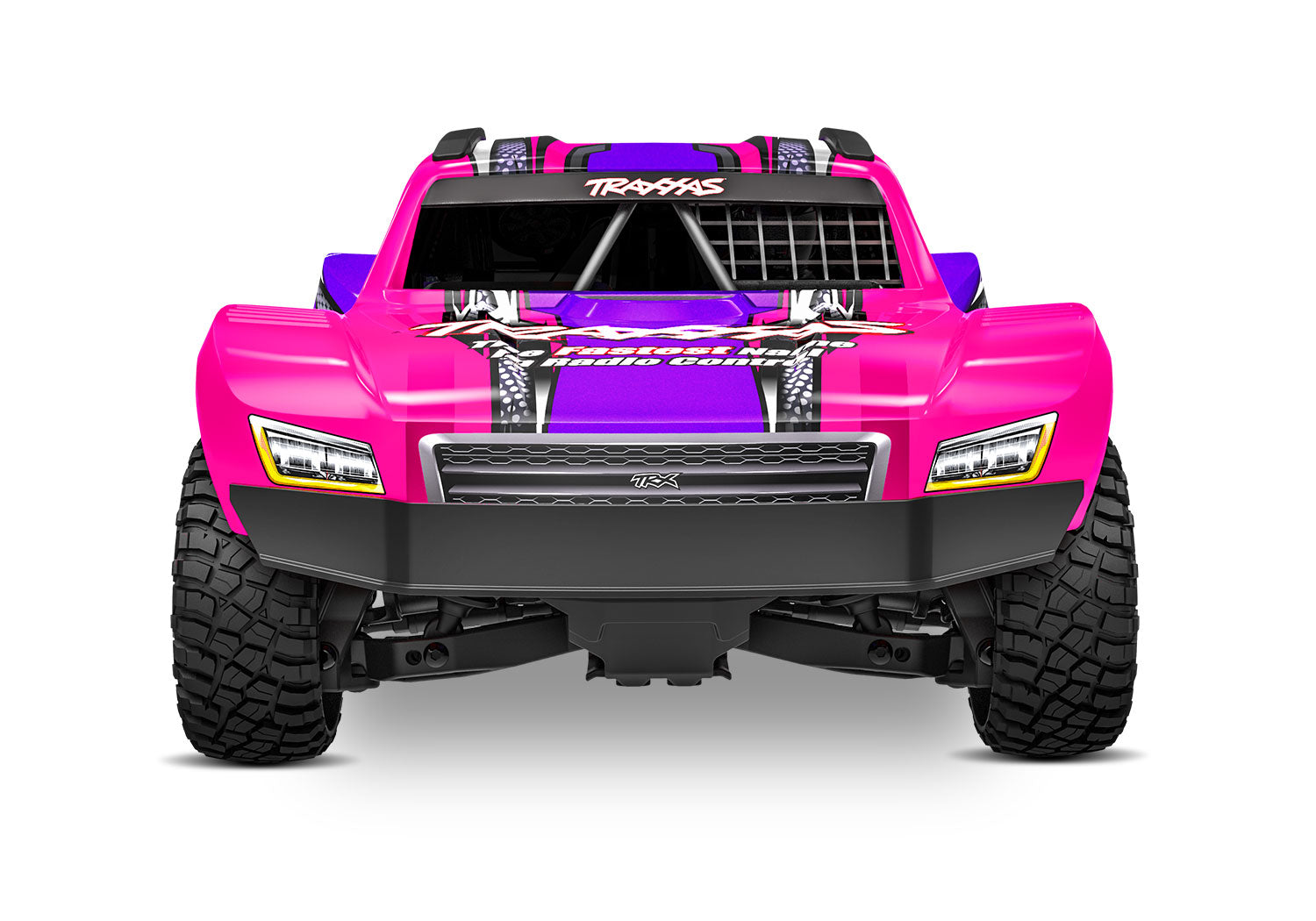 Traxxas - Mini Slash® Brushless 1/16 4WD RTR Short Course Truck w/TQ™ 2.4Ghz Radio, Battery & Charger, Rosa
