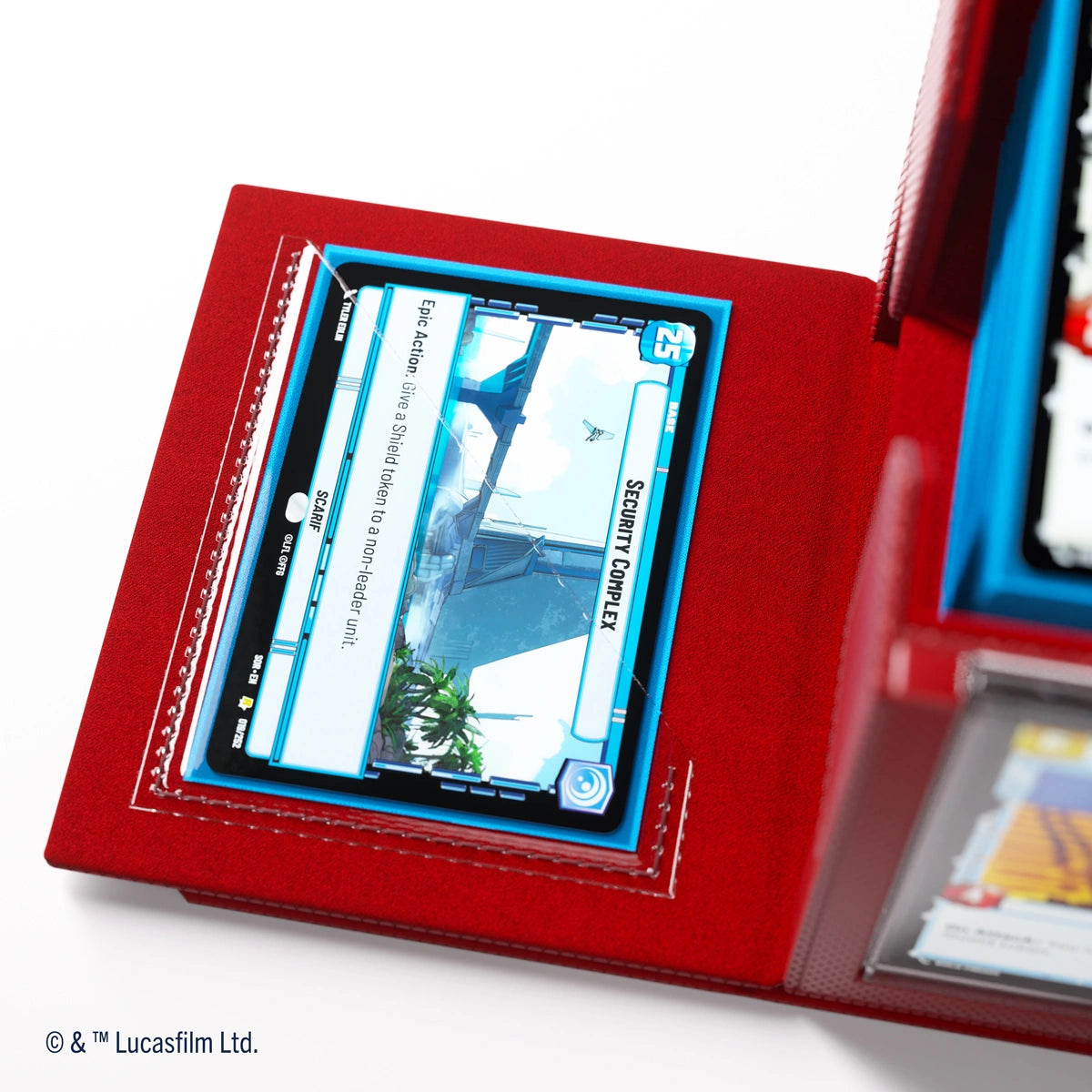 Gamegenic - Star Wars: Unlimited - Double Deck Pod - Estuche para tarjetas - Rojo