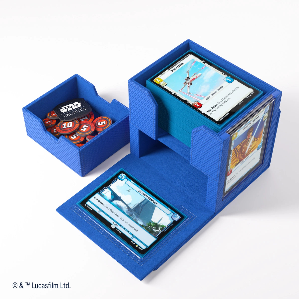 Gamegenic - Star Wars: Unlimited - Deck Pod - Estuche para tarjetas - Azul